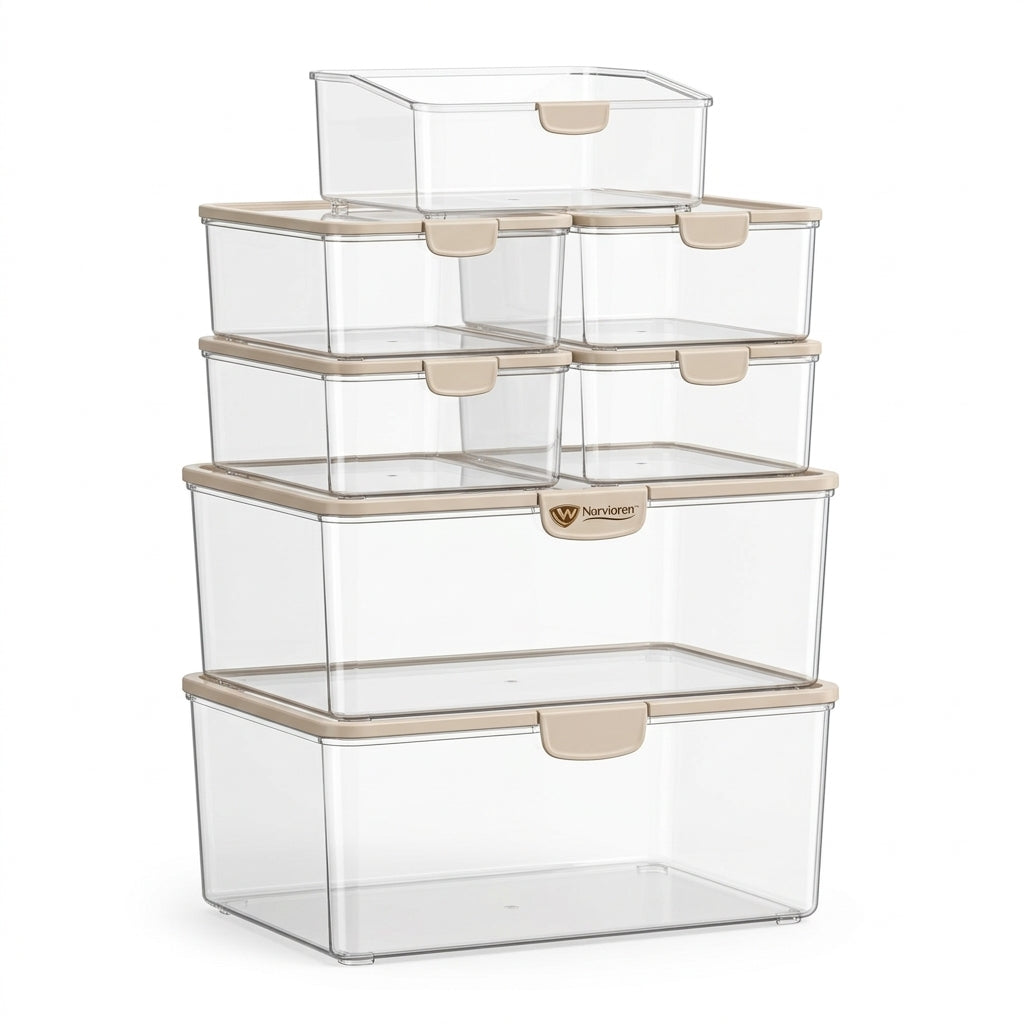 Norvioren™ PantryNest Stackable Food Storage Bin Set