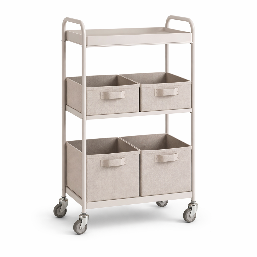 Norvioren™ NestRoll Laundry Storage Cart