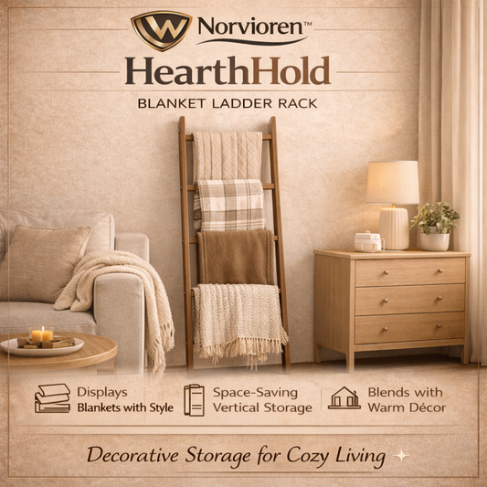 Norvioren™ HearthHold Blanket Ladder Rack