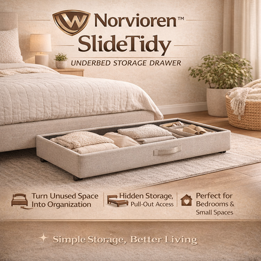 Norvioren™ SlideTidy Underbed Storage Drawe