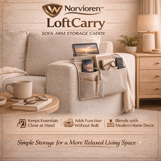 Norvioren™ LoftCarry Sofa Arm Storage Caddy